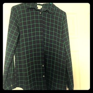J.Crew Flannel Silk Blouse